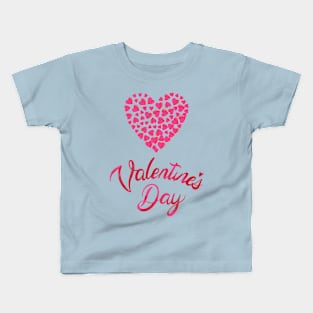 Valentine`s Day.Hearts Kids T-Shirt